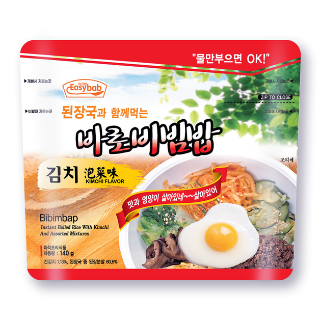 참미 휴대용 즉석 바로비빔밥 140g - 김치