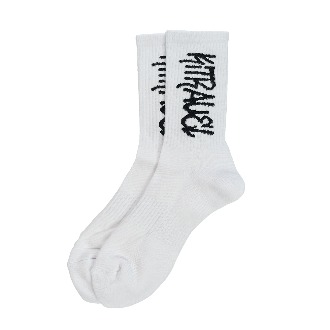 키트래블 Graffiti logo sport socks (White/Black)
